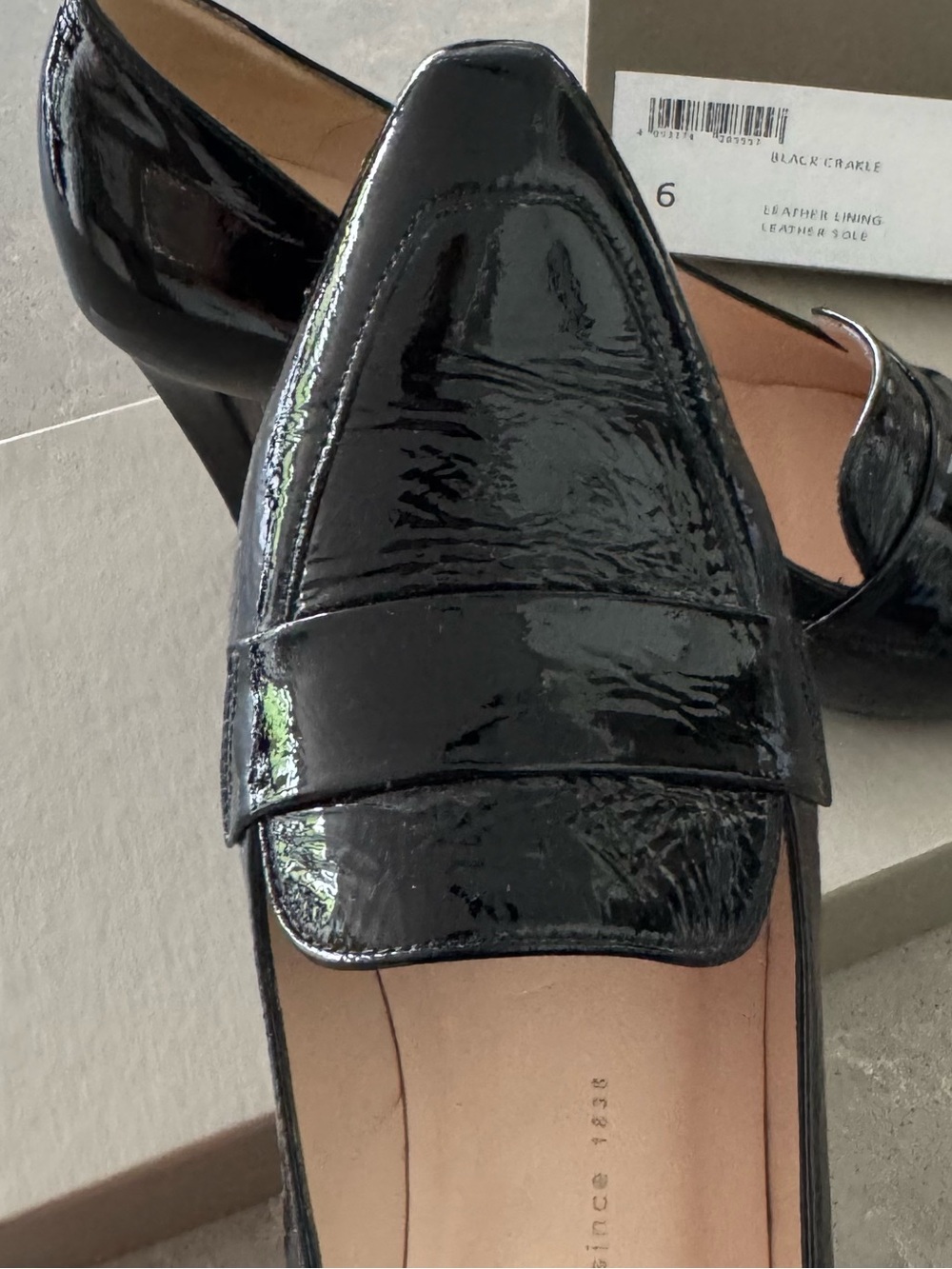 Peter Kaiser Black Patent Leather Loafers